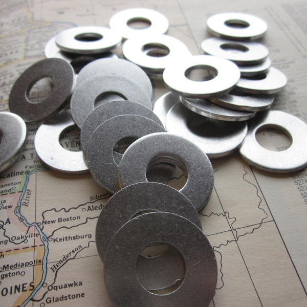 10 Aluminum 1 Inch Washers