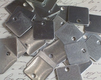 10 Aluminum 1 Inch Squares - 18 Gauge