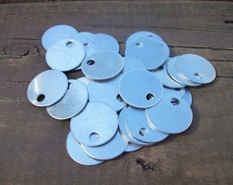 10 Aluminum 1 Inch Discs - 18 Gauge