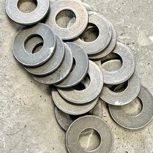 15 Aluminum 1 Inch Washer Blanks - As Is