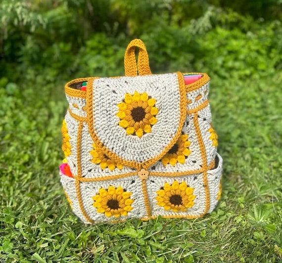 UPDATED Sunflower Backpack PDF Pattern