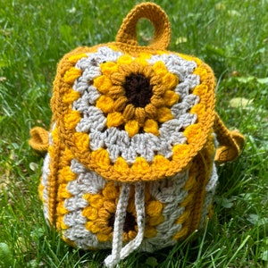 MINI Sunflower Rucksack PDF Nähanleitung! mit verstell- und abnehmbaren trägern