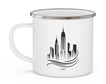 New York City Enamel Camping Mug