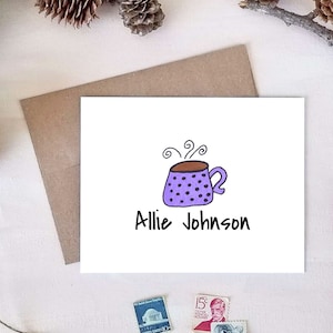 Personalized Note Cards - Coffee Note Cards - Coffee Gifts