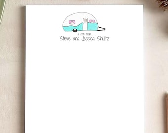 Personalized Camper Notepad– RV Stationery Perfect for Trip Planning