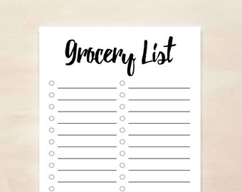 Grocery and Shopping List Notepad Set - Etsy
