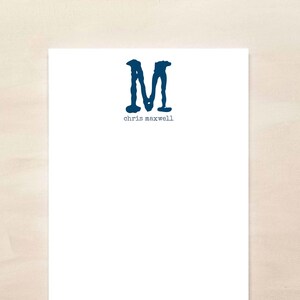 Monogram Notepad Personalized Notepad Stationery Gift Gift for Boss image 2