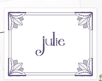 Personalized Note Cards - Spring Blossoms Note Card Set - Stationery Gifts