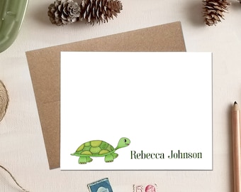 Sea Turtle Note Cards Set Of 10 With Matching Envelopes Etsy