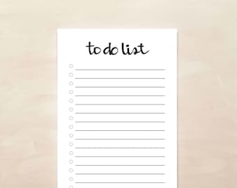 To Do List Notepad