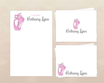 Personalized Stationery Set - Dance Gift Set for Girls - Ballet Stationery Set - Dance Teacher Gifts