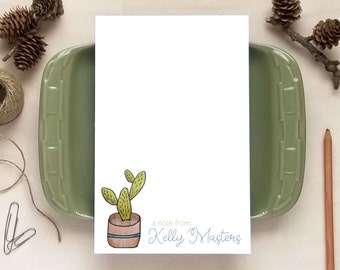 Personalized Notepad - Cactus Notepad - Personalized Cactus Stationery