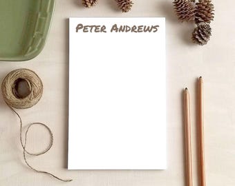 Personalized Notepad for Men - Custom Stationery Gift for Dad, Boss or Co-Worker