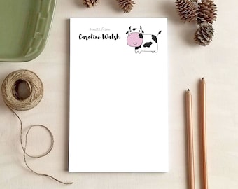 Cow Notepad - Personalized Notepads - Stationery Gifts for Kids