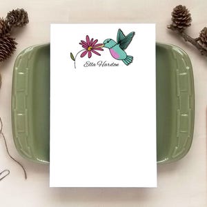 Hummingbird Notepad - Stationery Gifts for Women - Personalized Mother's Day Gift