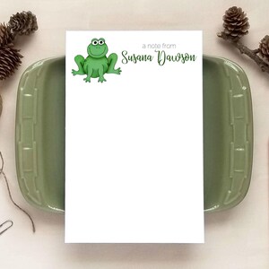 Frog Notepad for Kids - Personalized Notepad - Cute Stationery Gifts for Children