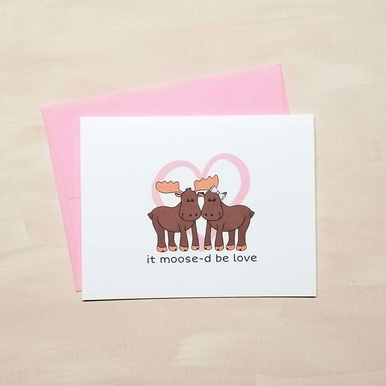 It Moose-d Be Love Anniversary Card It Moose-d Be Love Anniversary Card