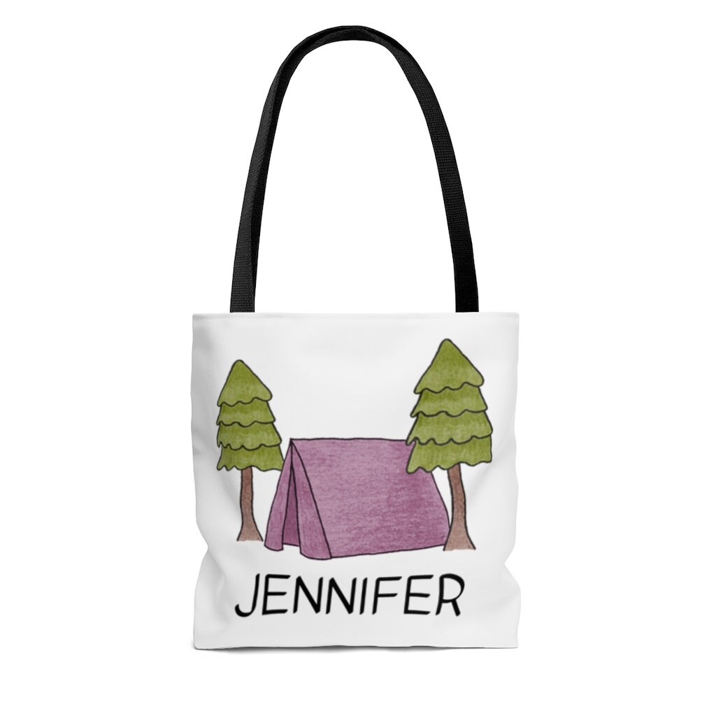 Pink Summer Camp Tote Bag Camping Bag Personalized Gifts Etsy