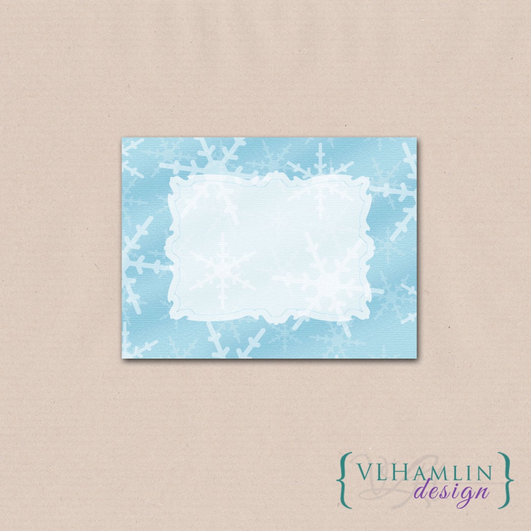 Printable Tent Cards, Place Cards, Table Setting Cards, Frosted Glass ...