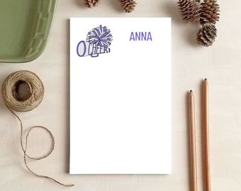 Personalized Notepad - Cheerleading Notepad - Stationery for Cheerleader - Cheerleading Coach Gift - Gifts for Cheerleaders