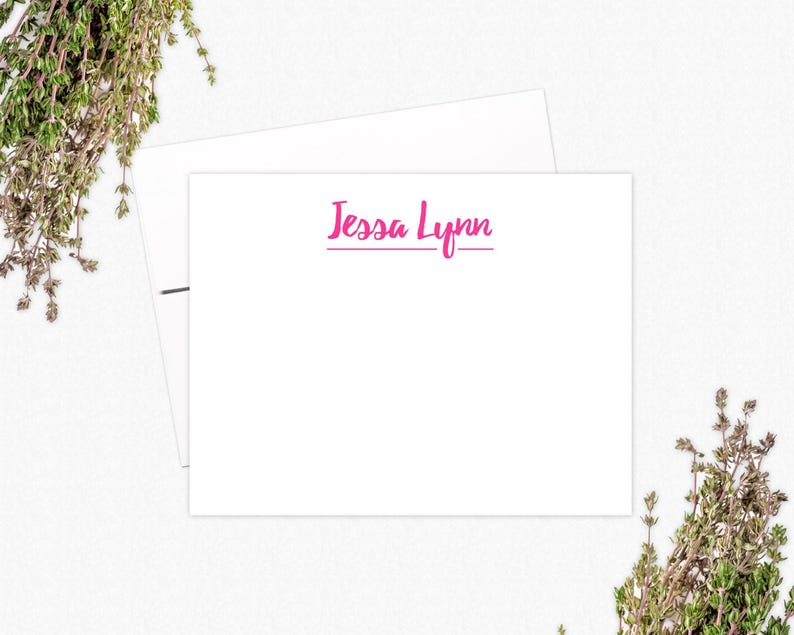 Personalized Stationery Note Card Set: Custom - Etsy