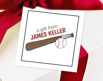 Personalized Baseball Gift Tags: Team & Coach Gifts