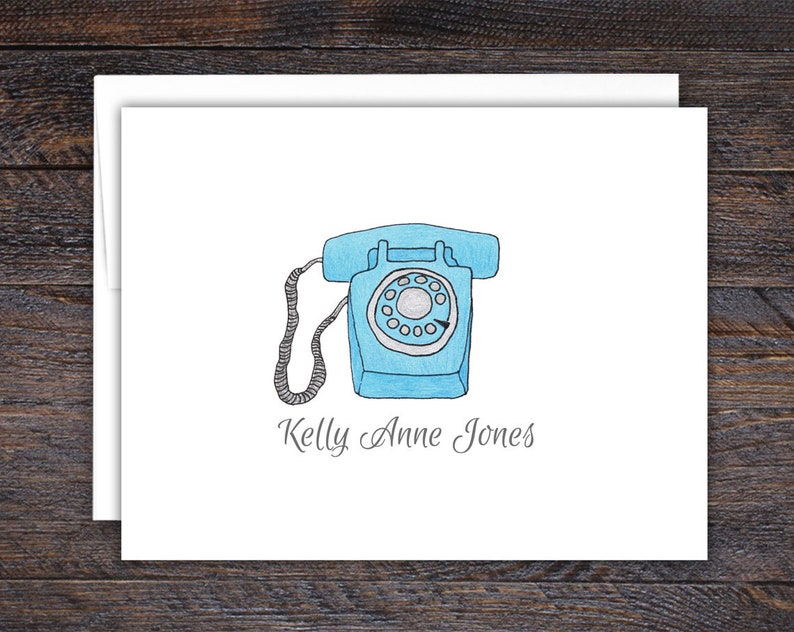 Vintage Telephone Note Cards