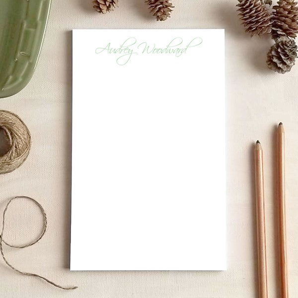 Personalized Notepad - Script Notepad - Stationery Gifts for Women - Gift for Boss
