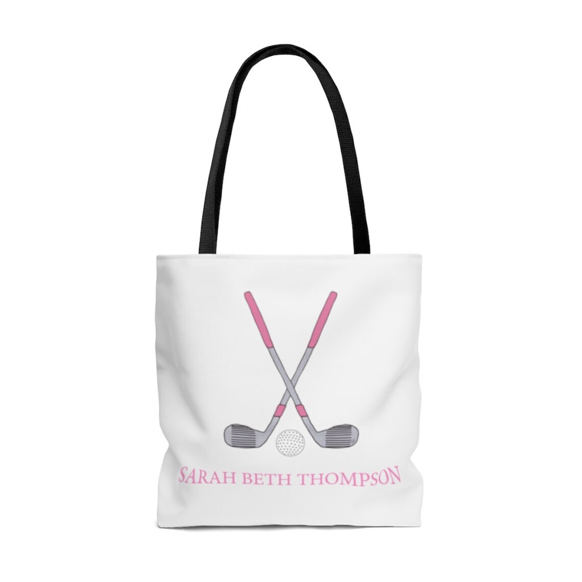 Pink Golf Tote Bag Personalized Gift for Her Etsy