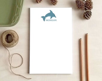Personalized Dolphin Notepad - Dolphin Stationery - Dolphin Lovers Gift