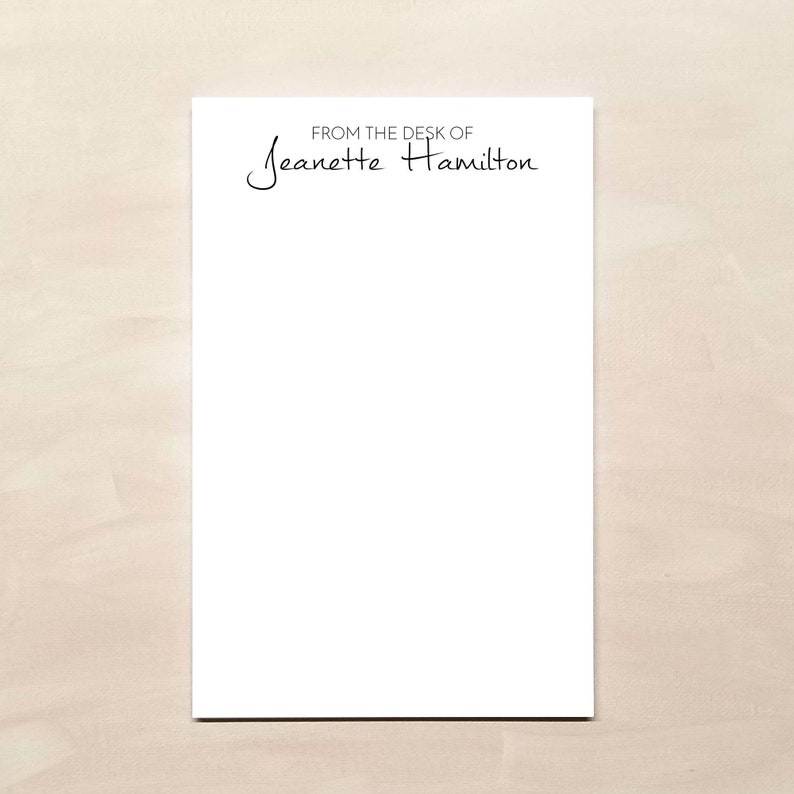 From the Desk of Notepad for Her Personalized Notepads Stationery Gifts for Women image 2