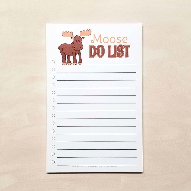 Moose Do List Notepad Moose Do List Notepad