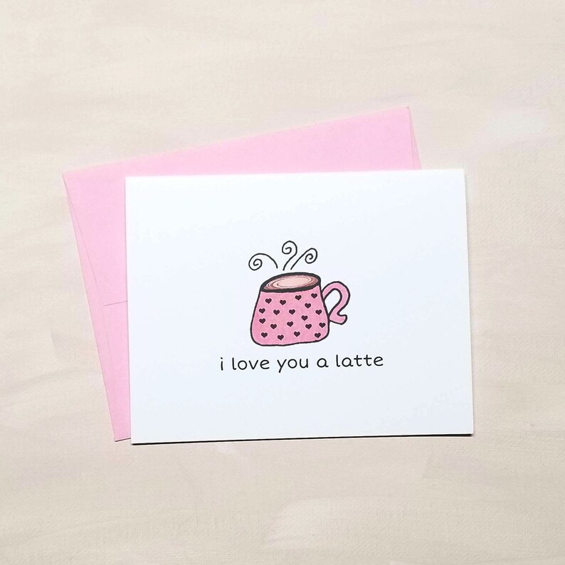 I Love You A Latte Card | VLHamlinDesign I Love You A Latte Card | VLHamlinDesign