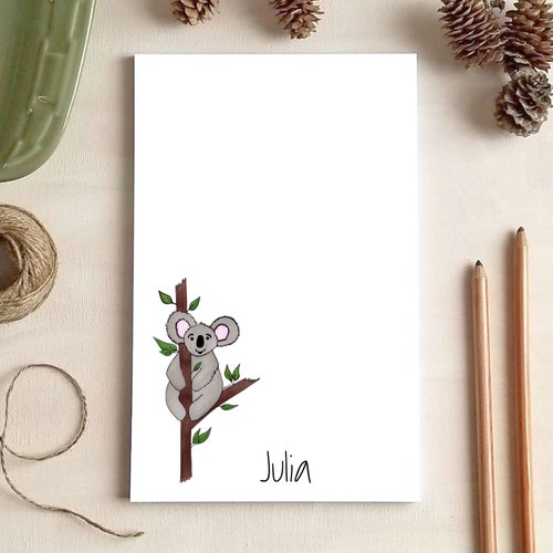 Script Notepad for Her Personalized Notepads Stationery Etsy