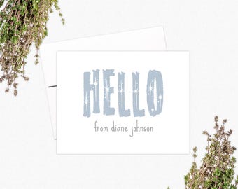 Personalized Note Cards - Stationery Gifts for Girls Women