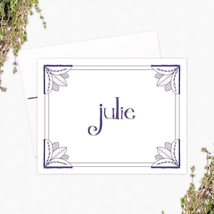 Printable Personalized Note Cards - Spring Blossoms Note Card Set - Stationery Gifts - Print at Home PDF
