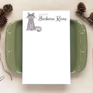 Cat Lover Notepad - Personalized Stationery Gifts