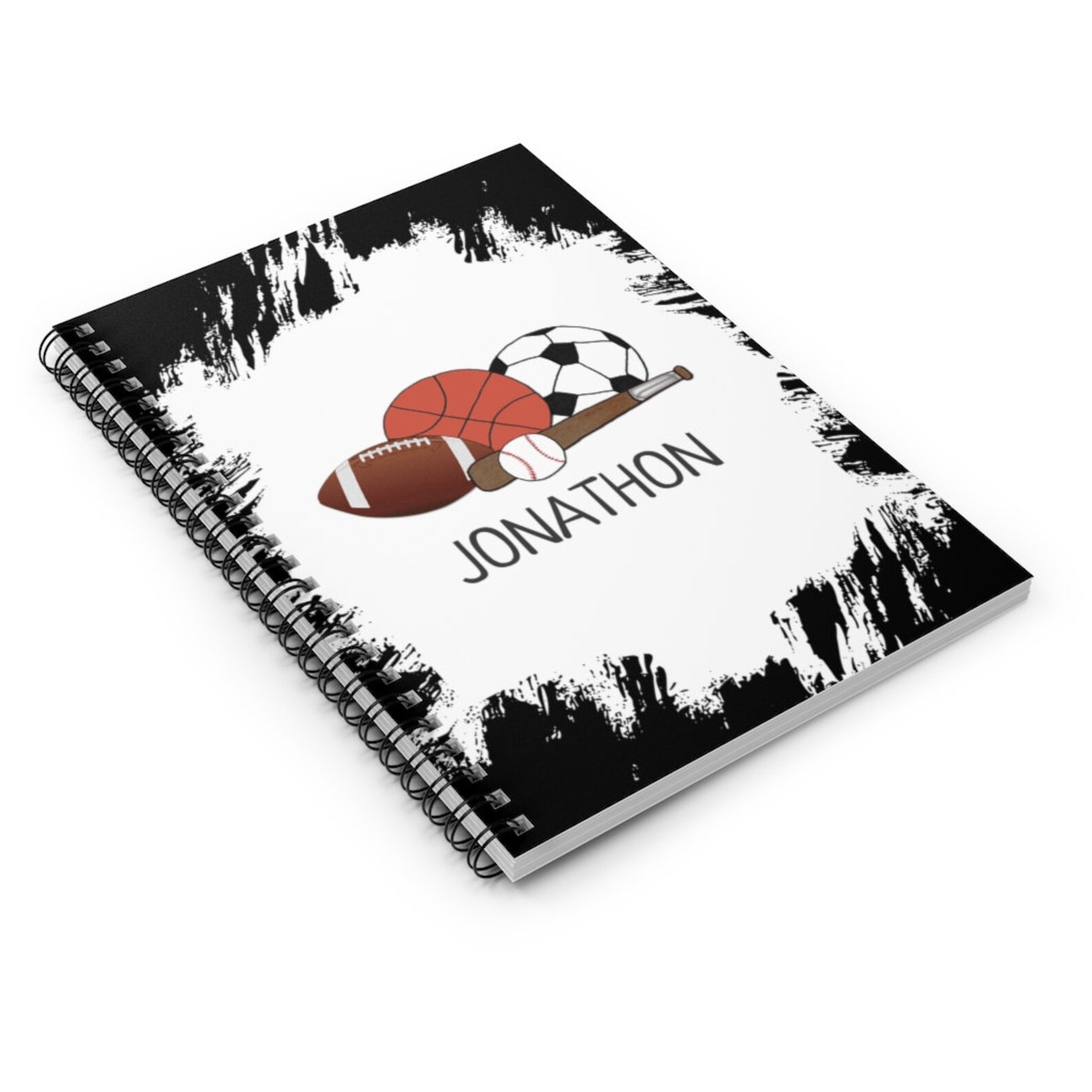 Sports Notebook Personalized Gift for Kids Etsy
