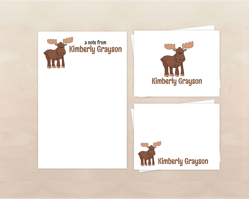 Moose Stationery Set Moose Stationery Set
