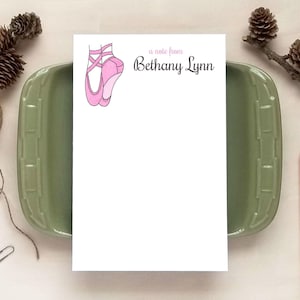 Ballet Notepad - Gifts for Dancers or Dance Teachers - Personalized Notepad