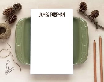 Personalized Notepad for Men - Custom Stationery Gift for Dad, Boss or Co-Worker