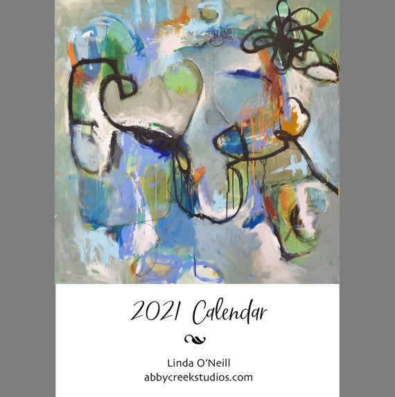 2021 Art Calendar for Desk or Wall 5 x 7 Etsy