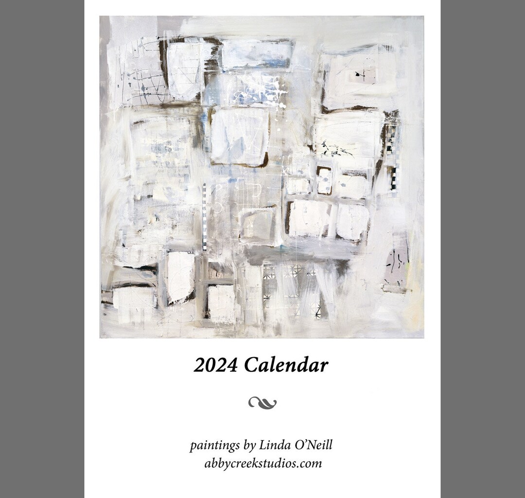 Abstract Art Calendar 2024 Etsy
