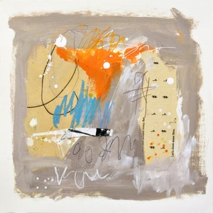 Abstract Painting on Paper