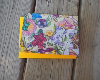 Ramo de Meeple, pintura de acuarela, ilustración abstracta de juego, para todas las ocasiones, tarjeta de notas A6 plegada en blanco con sobre