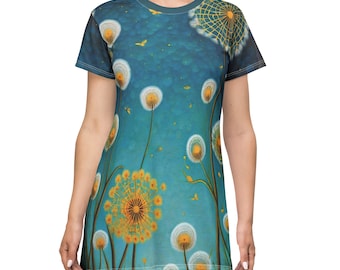 T-Shirt Kleid Pusteblumen