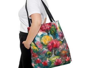 Watercolor Tote Bag (AOP)