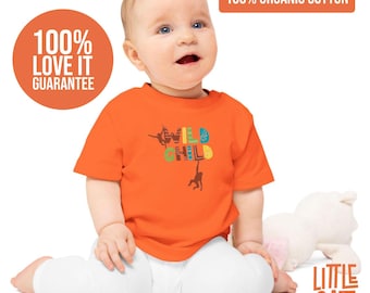 Wild Child Organic Cotton Baby T-Shirt: Eco-Friendly Infant Tee