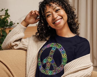 ONE9SIX9 Peace Sign | Enfiaré Women&#39;s Relaxed T-Shirt
