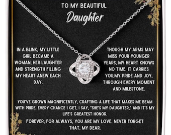 To My Beautiful Daughter Necklace, Gift For Daughter From Dad, Mother Daughter Gifts, gift for loved one.